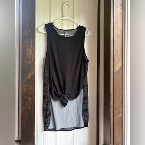 Sweaty Betty Black Tie Front Tank Top